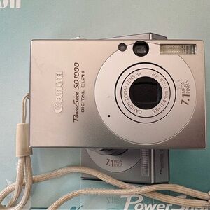 SOLD - Canon PowerShot SD1000 Silver Camera
